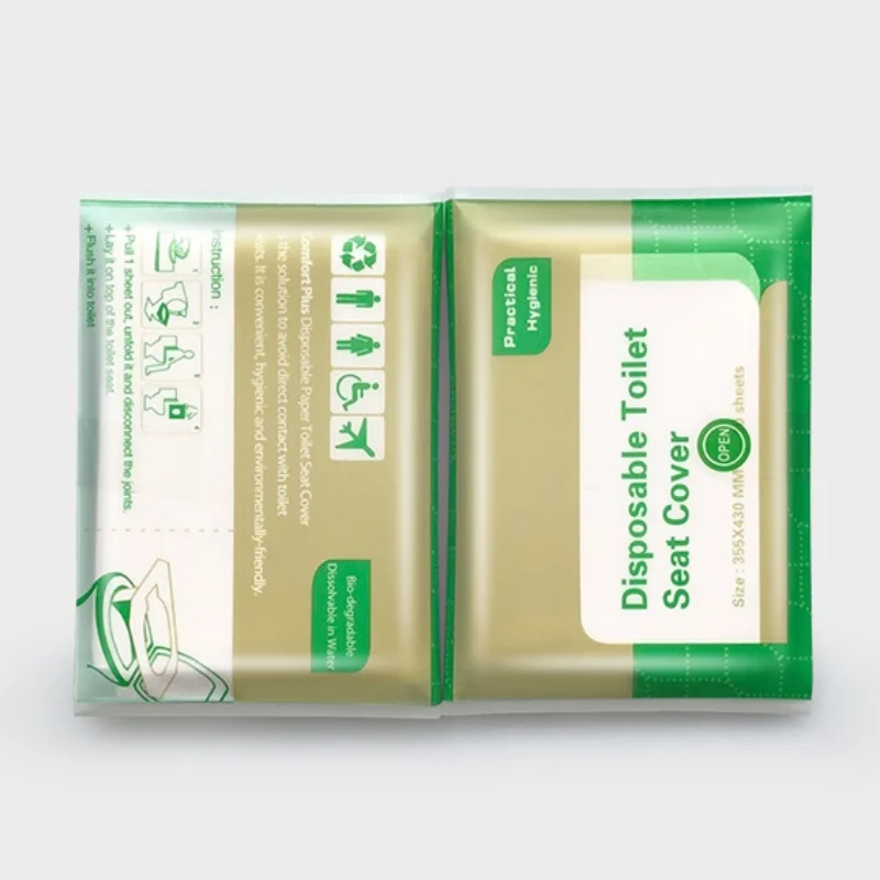 Toilet Seat Cover Portable Disposable Toilet Seat Cover Travel Camping Hotel Bathroom Accessories Degradable Waterproof Soluble Water Toilet Mats