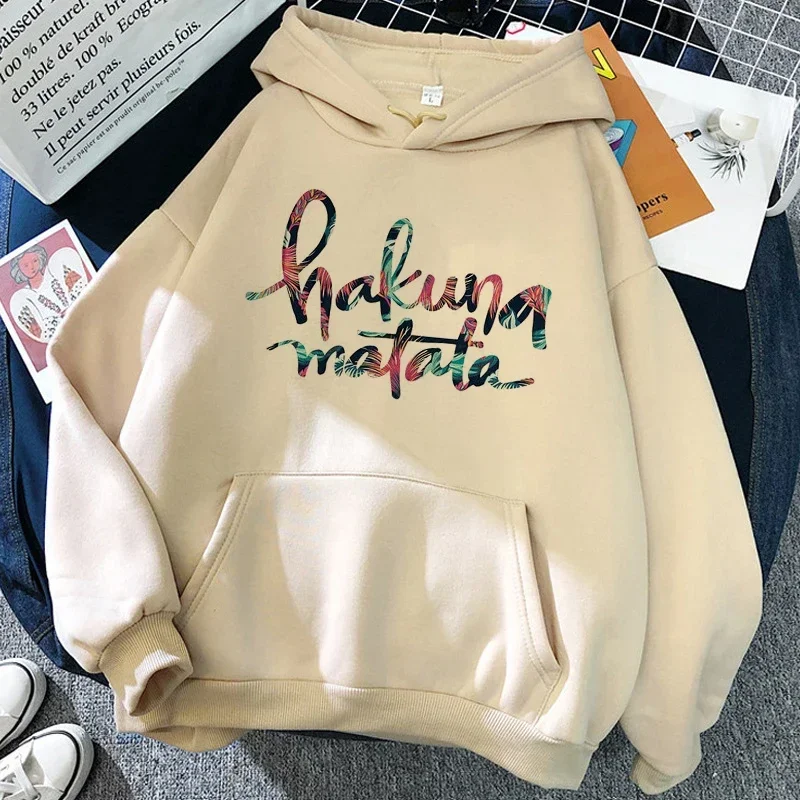 Harajuku Fashion Hoodies Anime Hakuna Matata Hoodie The Lion King Sweatshirt Women Clothes Hoody 6