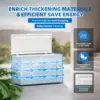 16 Cu.Ft. Chest Freezer 2 Removable Baskets Freezer Top Door 7 Temperature Control from -13℉-14℉ Energy Saving Home 5