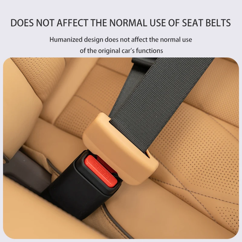 Car seat belt accessories Silicone protective sleeve Seat belt buckle sleeve Car seat interior products