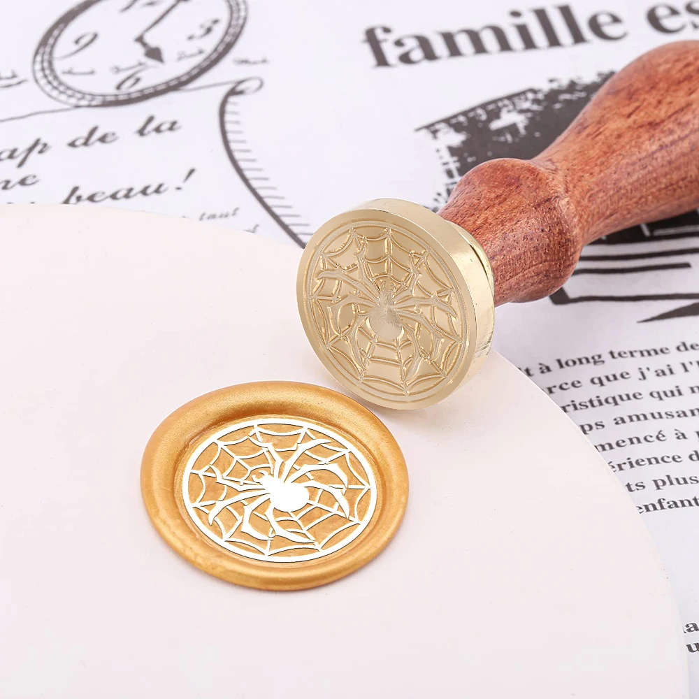 Animal Hedgehog Dragon Tiger Wax Seal Stamps 25mm Removable Heads Butterfly Spider Insect Design for Envelope Greeting Card