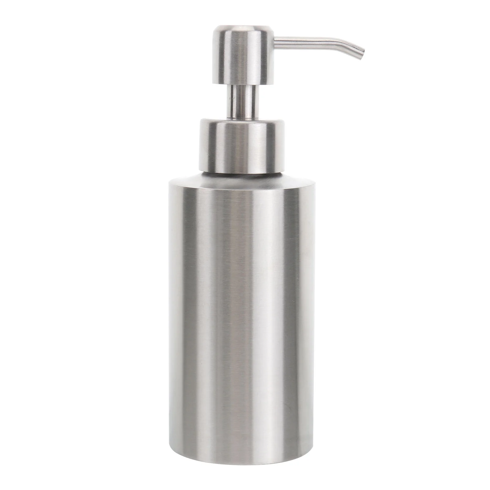 

304 Stainless Steel Soap Dispenser Soap and Liquid Dispenser Countertop Lotion Dispenser Liquid Bottle Hand Wash Pump - 10x57cm