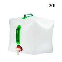 Outdoor 10L/20L Folding Water Bag Large Capacity Portable Water Container Kettle Plastic Bucket Camping Equipment Supplies 1
