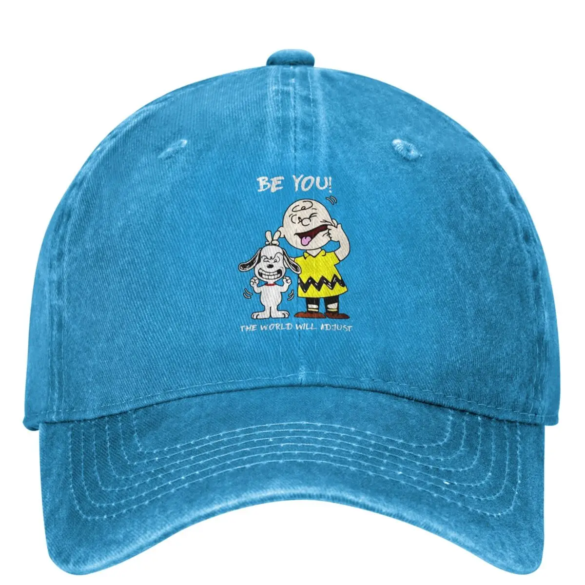 thumbnail image 1 of Gorra de béisbol informal de Peanuts Charlie Brown y Snoopy Gorra de camionero de primavera The World Will Adjust Gorras Gorras de béisbol unisex para adolescentes, 1 of 5