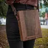 Wooden Writers Box Creative Portable Large Capacity Art Container Art Supply Organizer Wood Postman Bag Container For Glasses 4