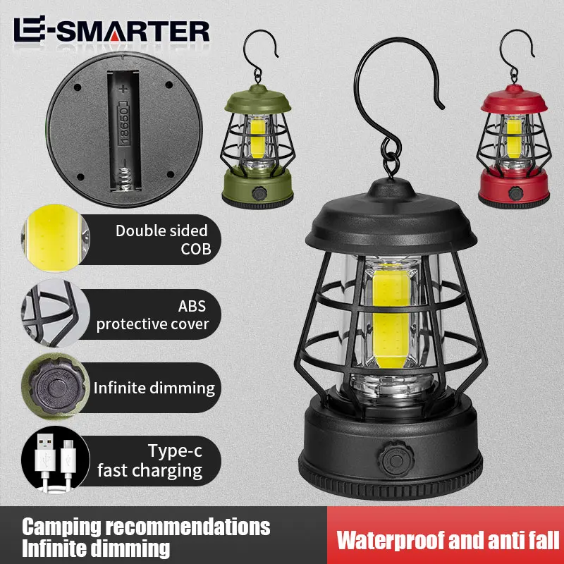 Lampade Emergenza Led Lampada Da Campeggio LED COB 300lm - Ideale Per Outdoor E Emergenze | Emos P4006 Luce Emergenza