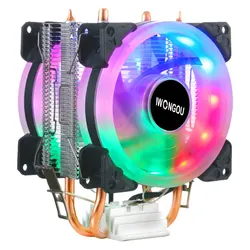 Advanced Processor Cooler with RGB Fan and Dual Heatpipes (AM4 - AM3)
