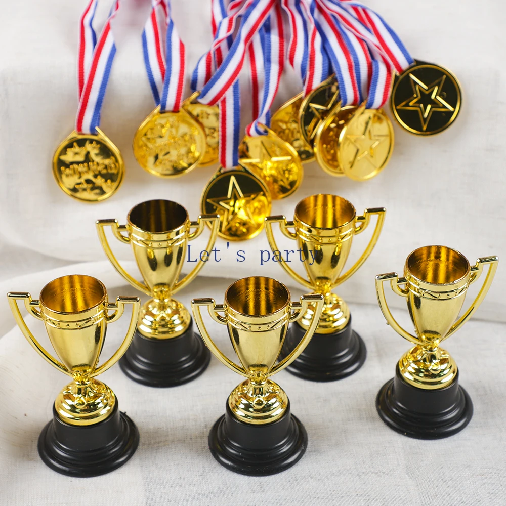Gold Winner Medals Pack FEPITO 30-Piece Trophy & Medal Set - Gold Plastic Awards For Kids Parties & Sports Coupe Froid Porte D'entrée - Foto 9