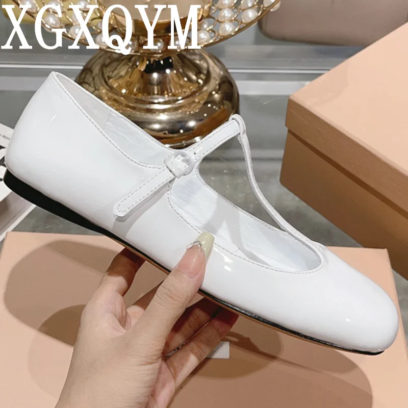 

New Arrive Women Ballet Flat Runway Designer Sweet Style Buckle Strap Ladies Casual Shoes 2023 Hot Sale Female Fashion Flat Shoe