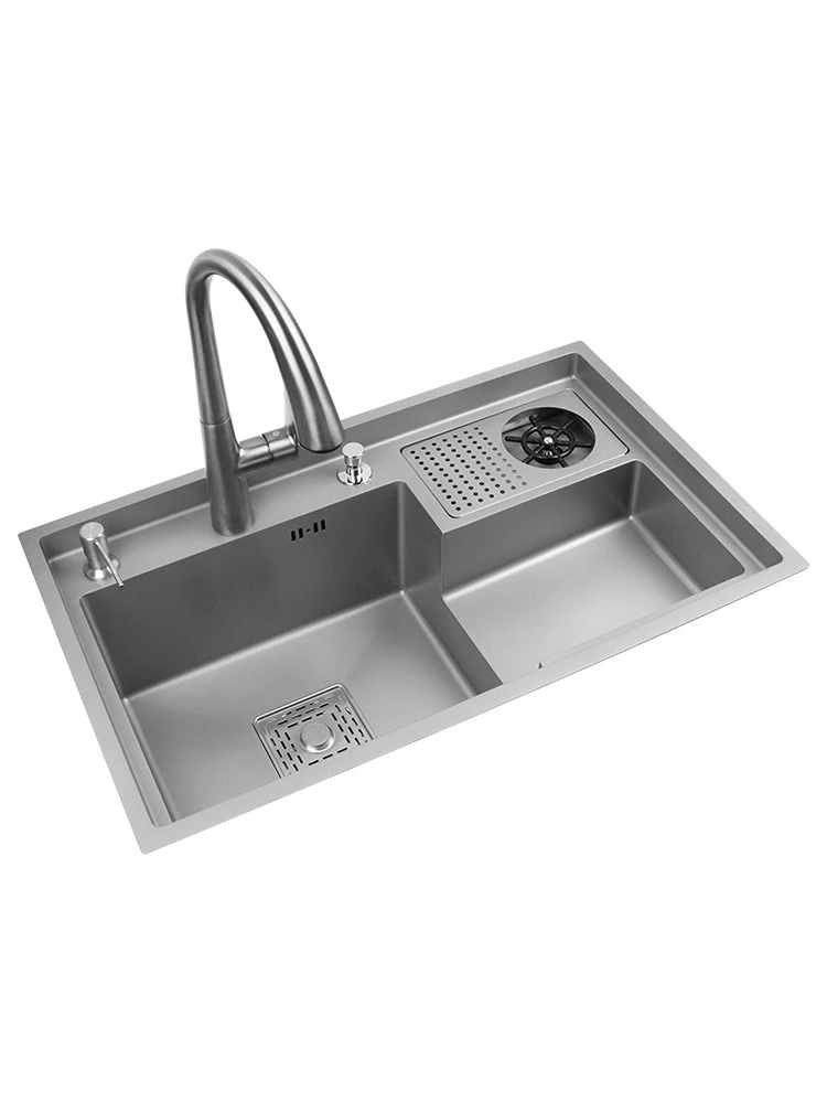Highpressure Cup Washer Nano 304 Stainless Steel Sink Kitchen Stepped