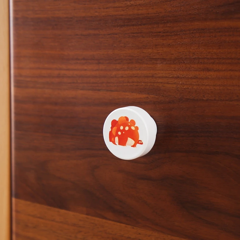 Description Picture 2 of itemWooden Door Handles Cute Dinosaur Wood Furniture Handles For Cabinets And Drawers Door Knobs Kitchen Cupboard Wardrobe Pulls