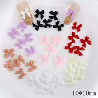 100PCS Hot Selling Ribbon Resin Bow 3D Mixed Outfit Beautiful Girl Nails DIY Accessories Nail Accessories Wholesale 1