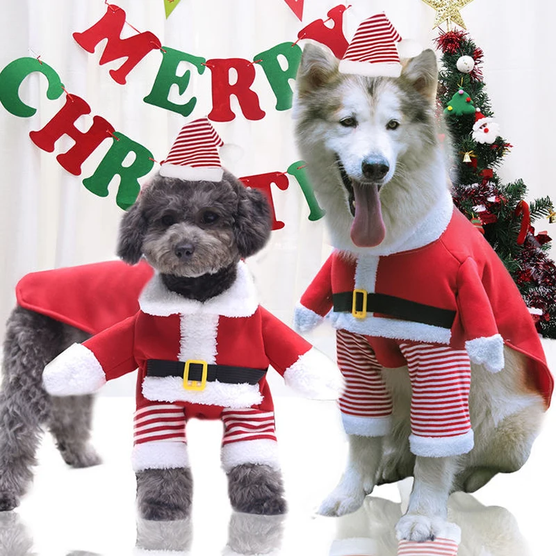 

Christmas Dogs Cat Clothes Pet Clothes for Small Medium Large Dogs Pet Costume Chihuahua Golden Pets Hoodies Warm Dog Clothing