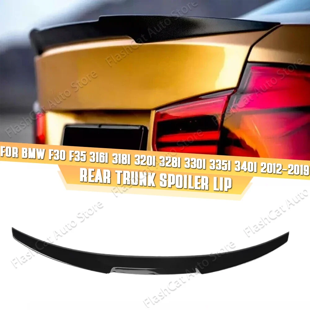 Rear Trunk Spoiler Roof Wing Gloss Black Trim For BMW M4 Style F30 F35 F80  316d 318i 320i 330i 325i 320d 340i M3 2012-2019 - AliExpress