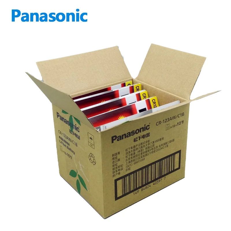 Panasonic CR123A Battery 3V Lithium Battery (15PC Pack)