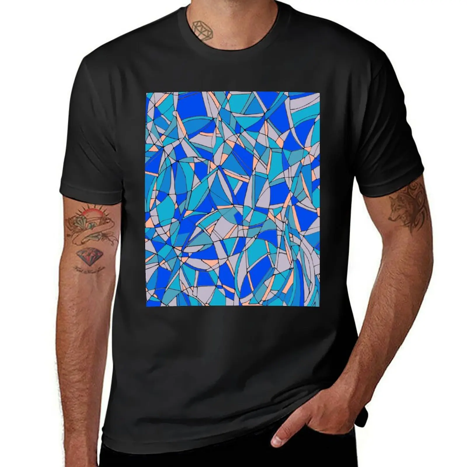 

Abstract Circles T-Shirt sports fans plain funny t shirts for men