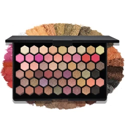 Vibrant 54 - Shade Eyeshadow Palette - Matte, Shimmer, Metallic, Waterproof, Long - Lasting Blend (03)