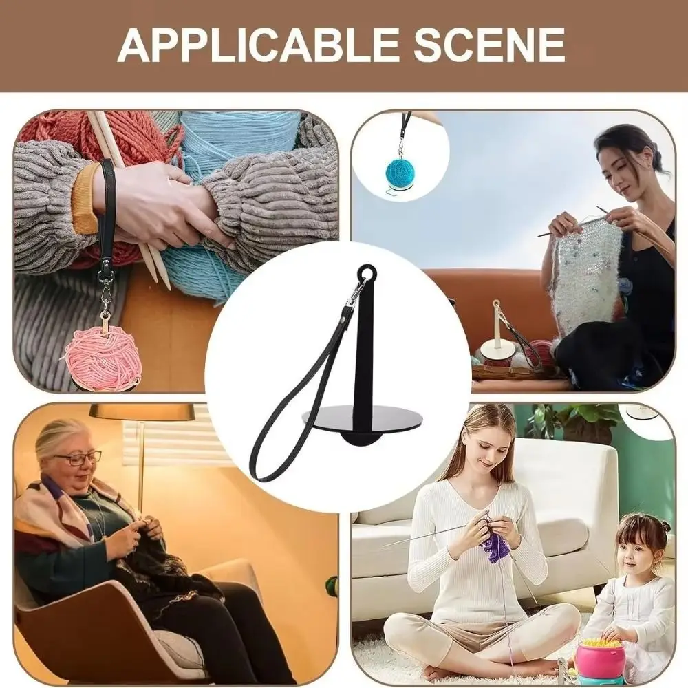 Acrylic Transparent Wrist Yarn Holder for Knitting and Crochet