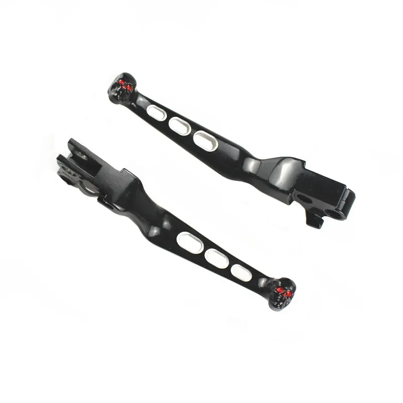 Skull Brake Clutch Levers Motorcycle For Harley Dyna Sportster 1200 883 FLSTF Fat Boy FLSTN softai DELUXE Wide Glide 2pcs motorcycle brake lever motocross clutch lever kit