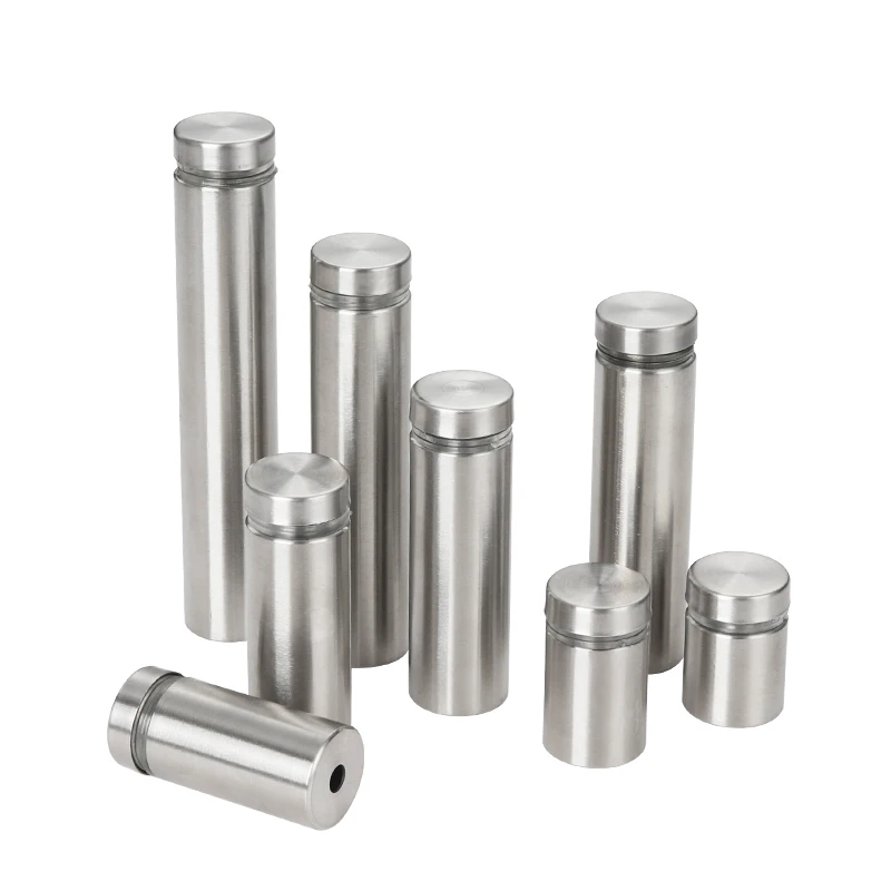Glass Fasteners 4/6pcs 12mm Stainless Steel Acrylic Advertisement Standoffs Pin Nails Billboard Fixing Screws Hardware