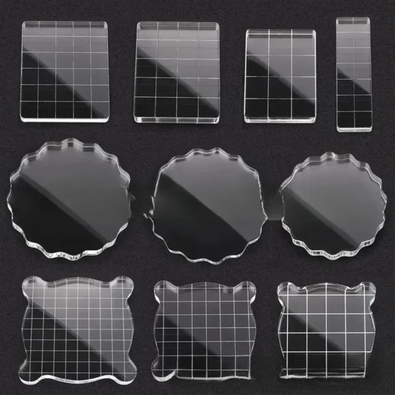 Acrylic Stamp Block Clear Transparent Seal Stamp DIY Scrapbooking Photo Album Decorative