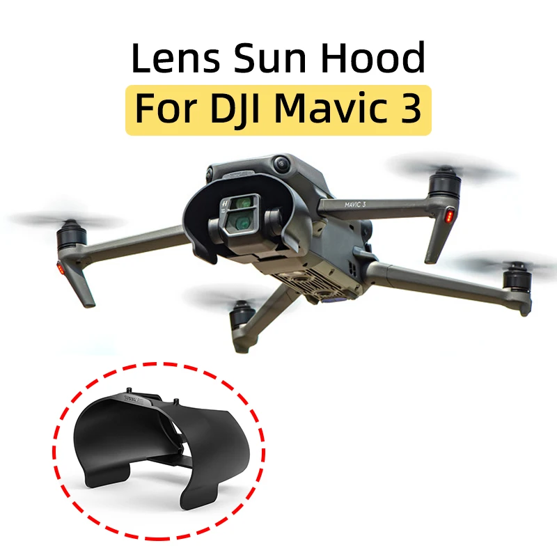 

For DJI Mavic 3 Drone Gimbal Camera Lens Sun Hood Anti-glare Sunshade Cover Protective Cap Mavic 3 Photography Accessories