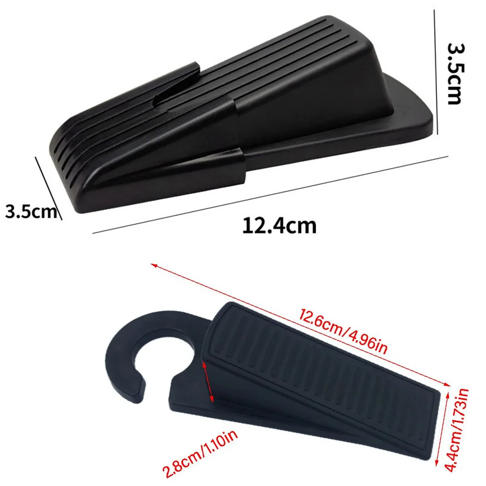 Door Stopper Silicone Self Adhesive Strong Suction Wall Protectors Hidden Mute Anti Collision 12.4*12.4*3.5cm