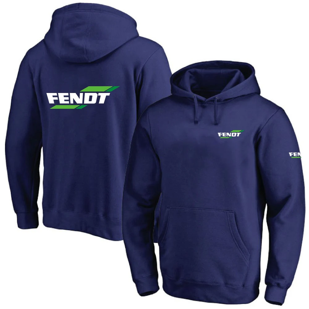 FENDT 2023 men's high-quality leisure comfortable long-sleeved solid color sweater leisure hooded sweatshirt sportswear coat spo