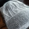 Hat Winter Women Angora Knit Beanie Warm Autumn Skiing Accessory For Outdoor Cap 6