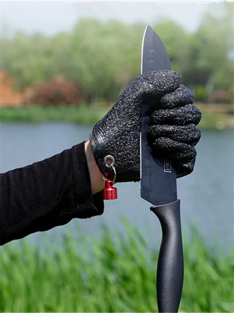 Outdoor Multifunctional Fish Catching Latex Gloves Anti Sting Anti Slip Waterproof Wear-Resistant Portable Fishing Equip fishing gloves