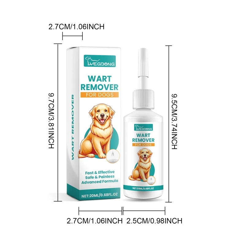 Pet Friendly Warts Removal 100ml Dog Skin Caring Solution for Daily Use Safe and Painless Warts Remover Liquid for Dog