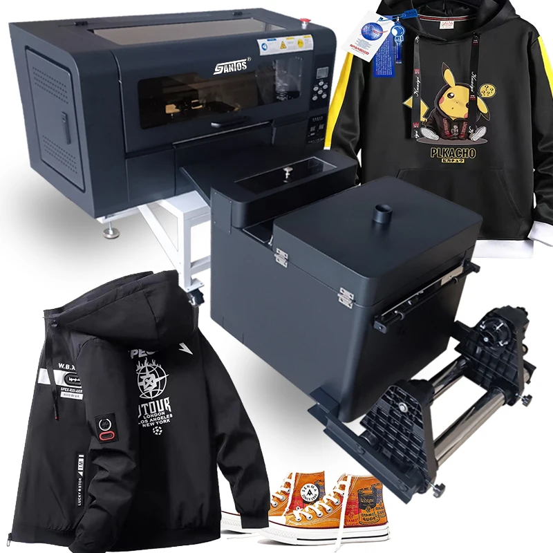 Vendita Calda Stampante Xp600 1 Bianco 4 Colori Inchiostro A3 Pet Film Stampante Dtf Macchine Da Stampa T-Shirt Stampanti A Inchiostro Dtf
