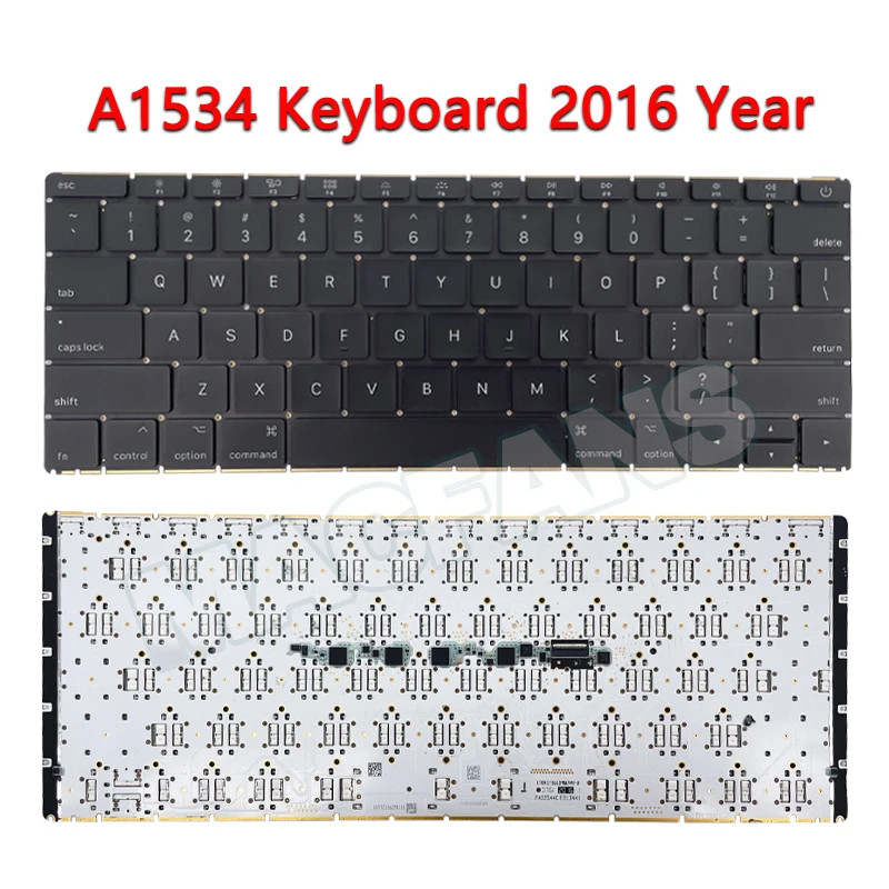 Substituição Original do Teclado do Portátil para Macbook 12 Polegadas A1534 Russo Alemão Espanha França Coréia Itália Reino Unido Eua Ano 2023 2023 2023 - Imagem 6
