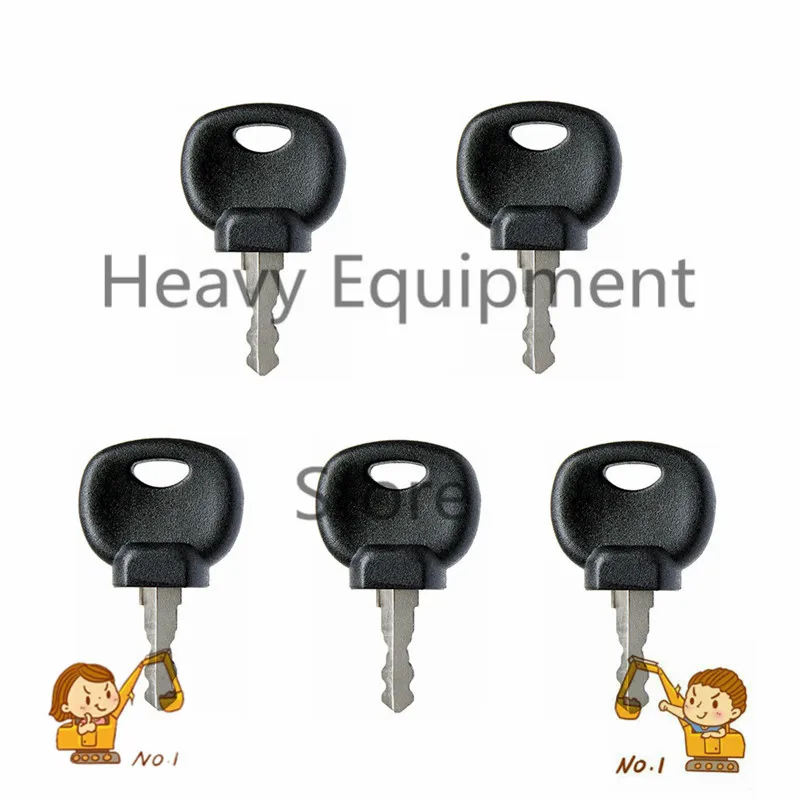 

5 PCS 14607 14707 KEY FOR JCB Bomag Dynapac Terex Vibromax New Holland Moxy MONARK Ersatzsch ELI80-0088