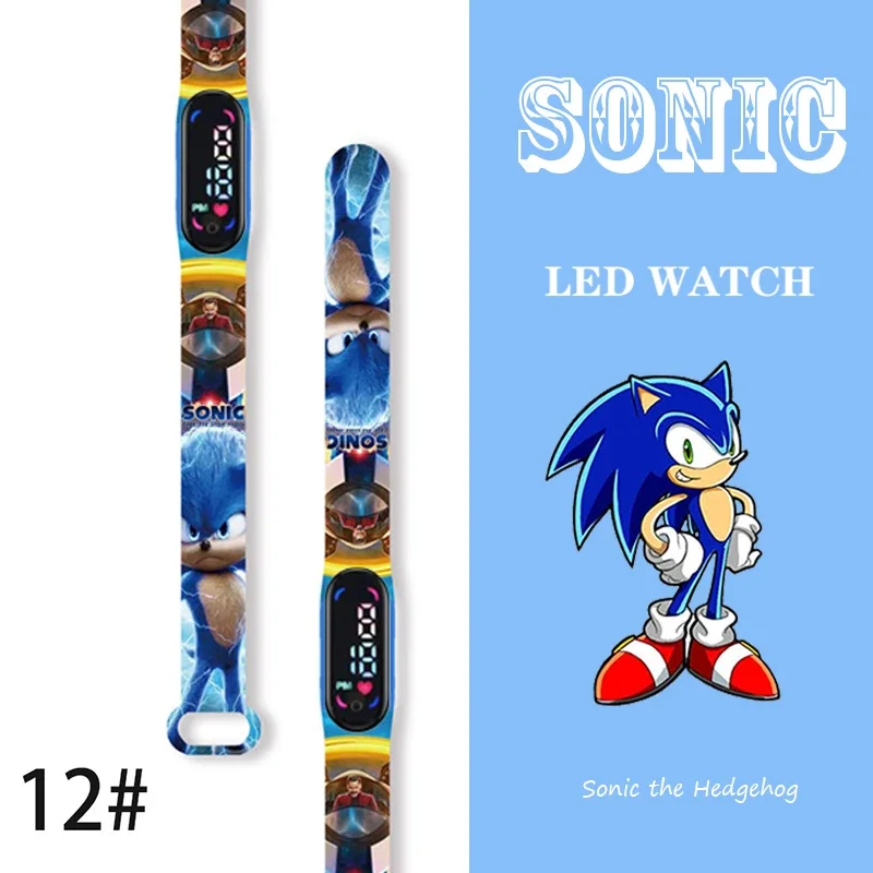thumbnail image 1 of Relojes Sonic Figuras de acción Amy Rose Shadow Pulsera deportiva infantil Reloj digital impermeable para niños Reloj LED para niños Regalo, 1 of 5