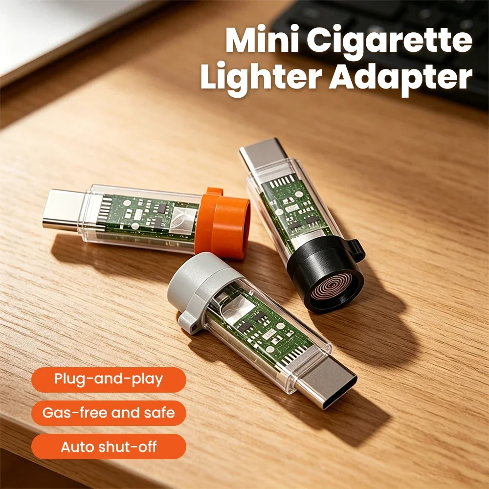 Portable Type-C USB Lighter with Auto Power-Off