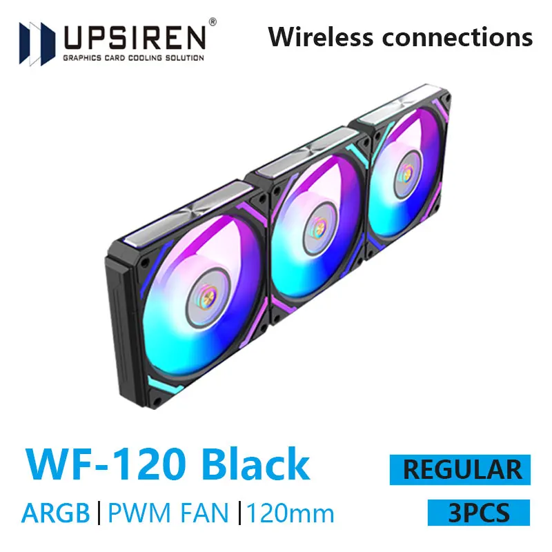 Kit 3 Fan UPSIREN WF-120 ARGB