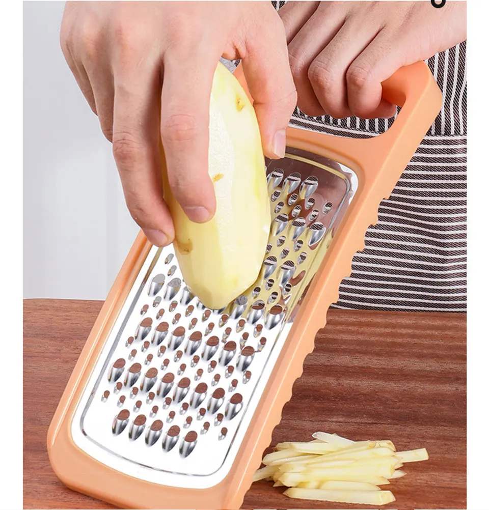 Handheld Cheese Grater Manual Vegetables Shredder Kitchen Gadgets With  Silicone Thichen Handlej13398/08 Large Gross Hole