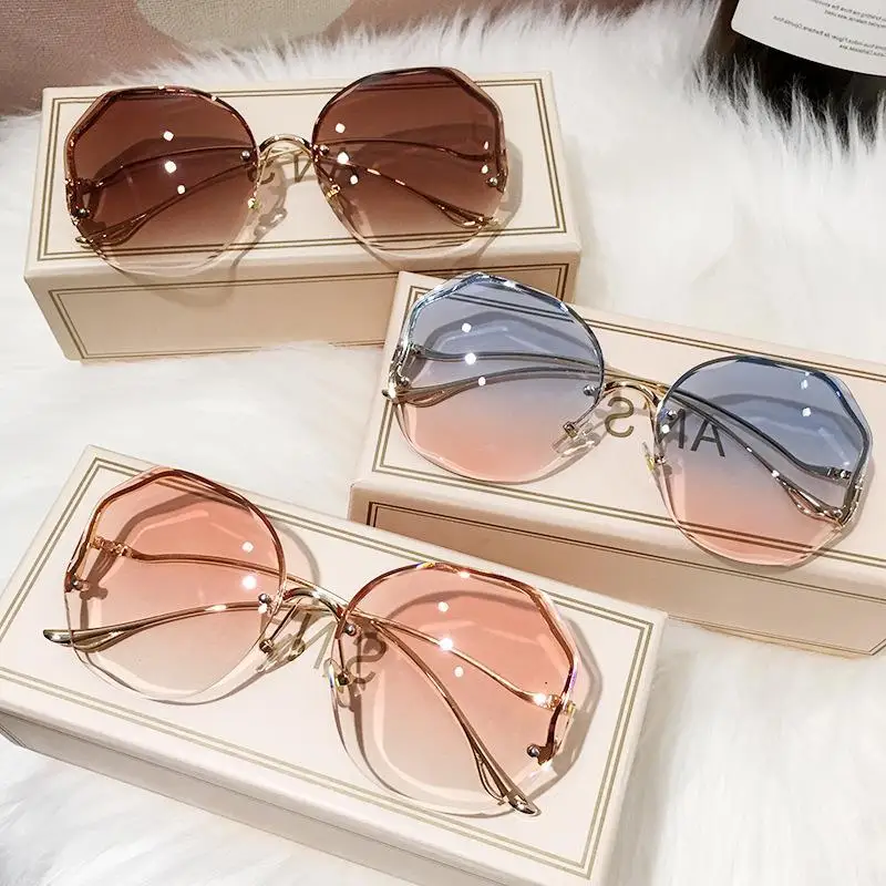 2023 Vintage Big Frame Sunglasses Women Brand Designer Gradient Lens  Driving Sun Glasses UV400 Oculos De Sol Feminino - AliExpress