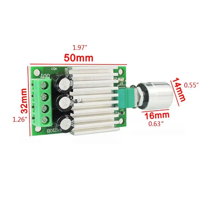 모터 속도 컨트롤러 레귤레이터 조광기 제어 스위치 Q84D용 12V 24V 10A PWM