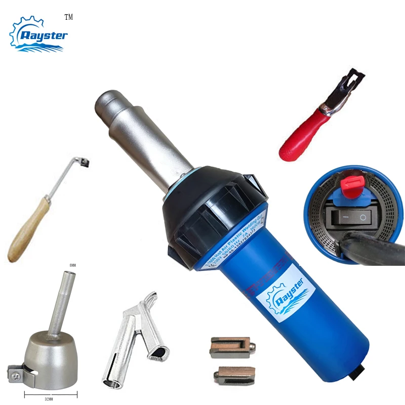 

Rayster brand Welding Hot Gun Heat Blower Hand Welder Plastic Soldering Welder Machine for TPO PVC Roofing