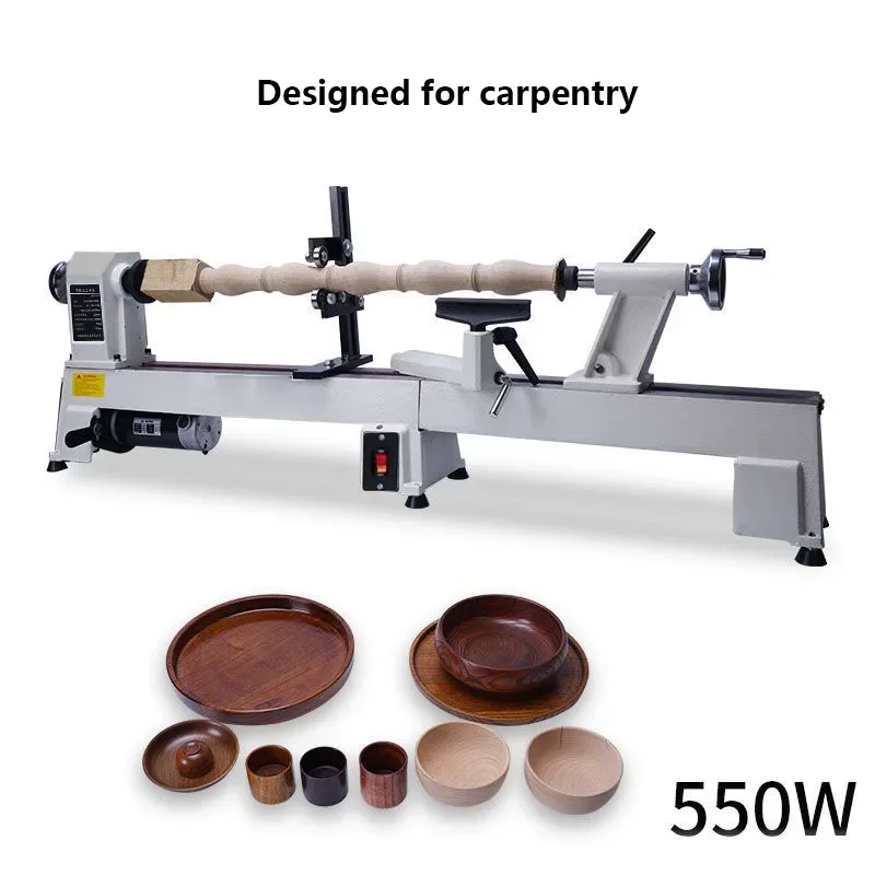 

550W Woodworking Lathe Micro Small Machine Tool Wood Spinning Machine Lathe Bead Lathe Simple Bead Machine