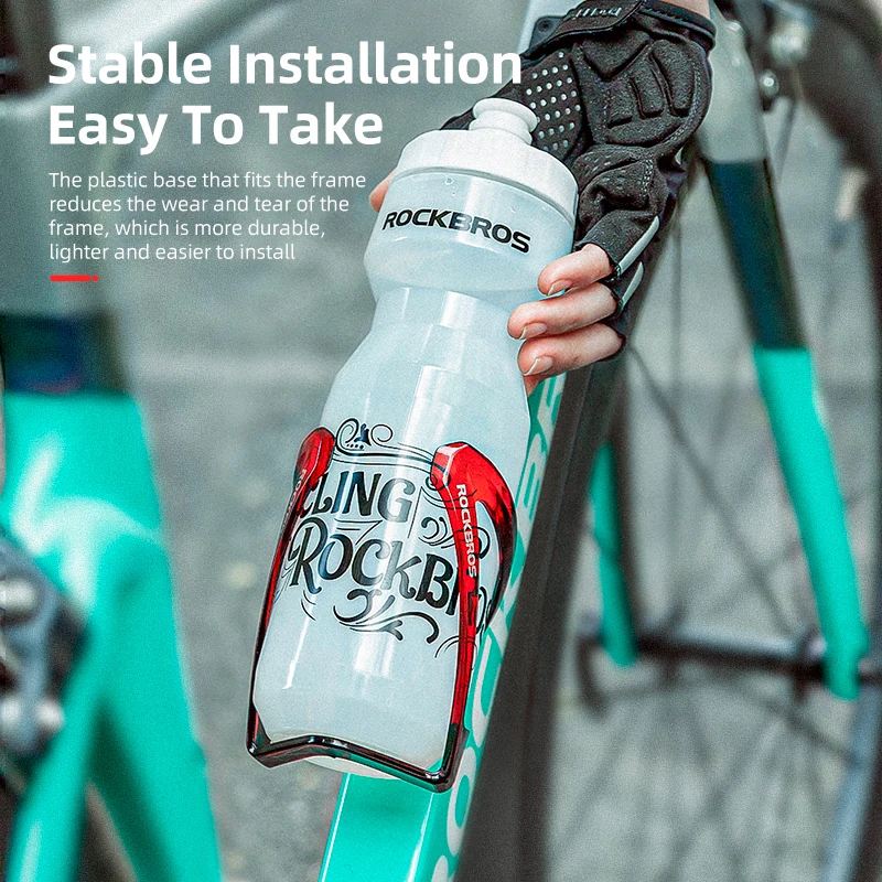 ROCKBROS Bike Bottle Holder Road Bicycle Water Bottle Cage Colorful Lightweight PC Cycling Bracket MTB Bike Accessories