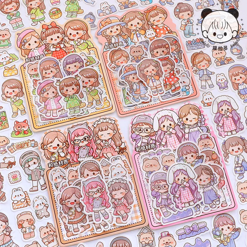 

20sets/1lot Kawaii Stationery stickers Girls embarking upon Diary Planner Decorative Stickers Scrapbooking Craft Stickers