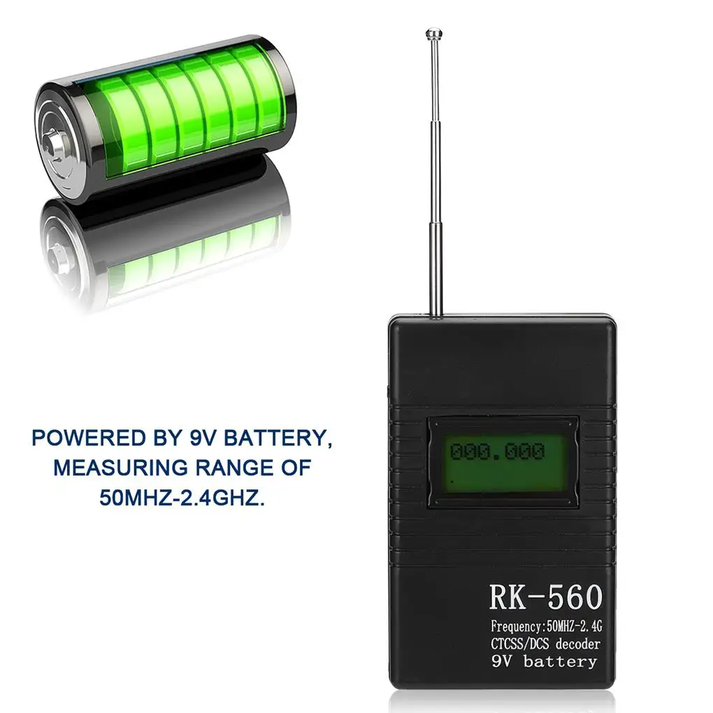 

50MHz-2.4Ghz Frequency Meter Counter Radio Transceivers Digital Testing Accessory Man-carried Precise Wear-resistant