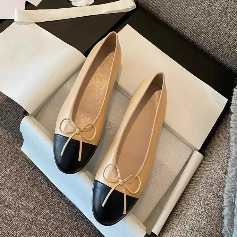 2024 Autumn Winter Butterfly Flat Bottom Dance Shoes Women s Round Toe Single Shoes