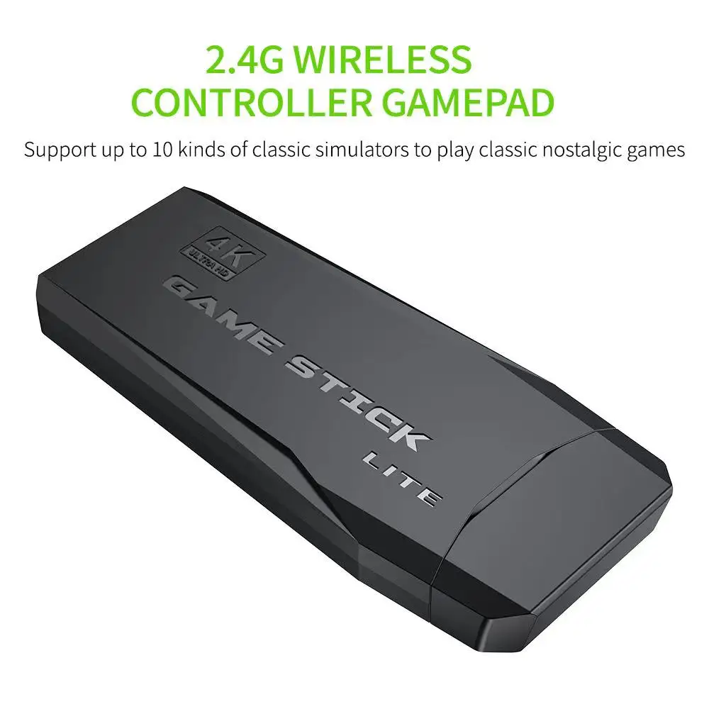 NEW Video Game Console with 2.4G Double Wireless Controllers, 4K Support, 64GB/32GB Storage, 20000 Retro Games, TV-Compatible, Perfect Boy Gift 4