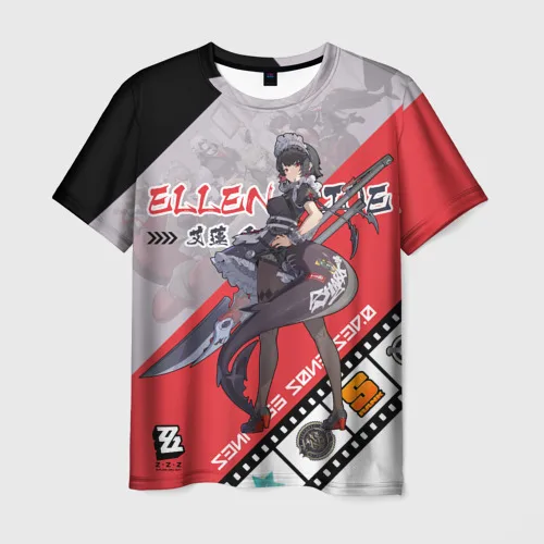 Zenless Zone Zero Ellen Unisex T-shirt 3D Print Men Women short sleeve Tee Top Fashion Crew Neck Anime T shirt