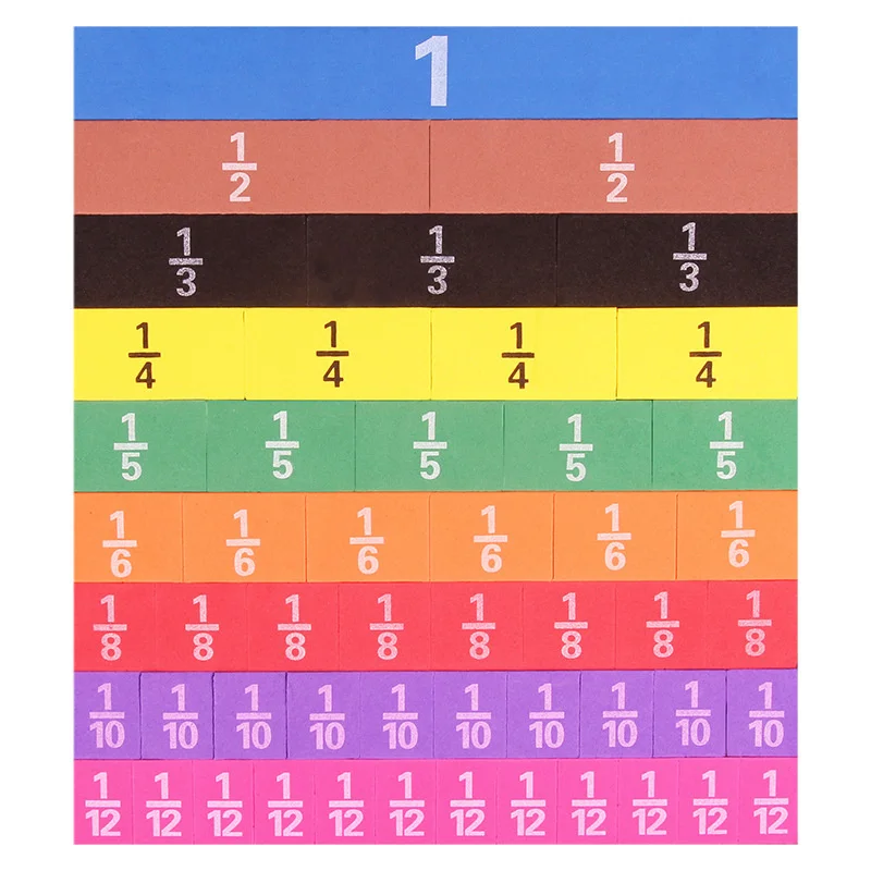Fraction Math Manipulatives Fractions Math Teaching Tool EVA Round Shape Instrument Kids Montessori Early Educational Math Development School STEM Toy Gifts math toys teaching aids toys fraction math manipulatives fraction puzzles