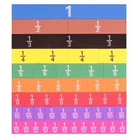 Fractions Math Teaching Tool EVA Round Shape Instrument Kids Montessori Early Educational Math Development School STEM Toy Gifts 1